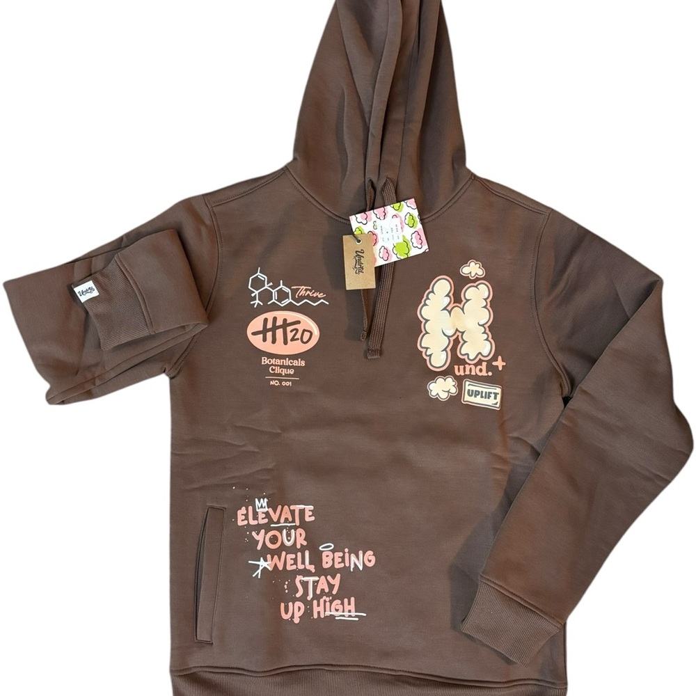 Brown Graphic Hoodie